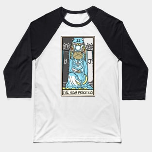 The High Priestess Toad Tarot Card Baseball T-Shirt